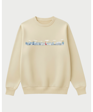 Campus Outlines Ribbed Sweater